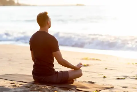 guy meditating