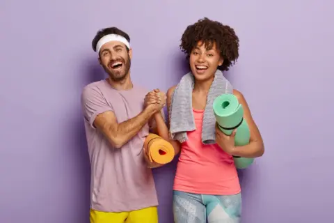 couple healthy exercise