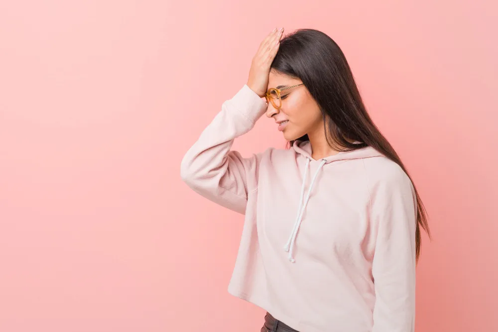 woman with head ache