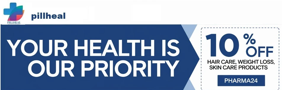 Pilheal hair care, weight-loss, and skincare banner